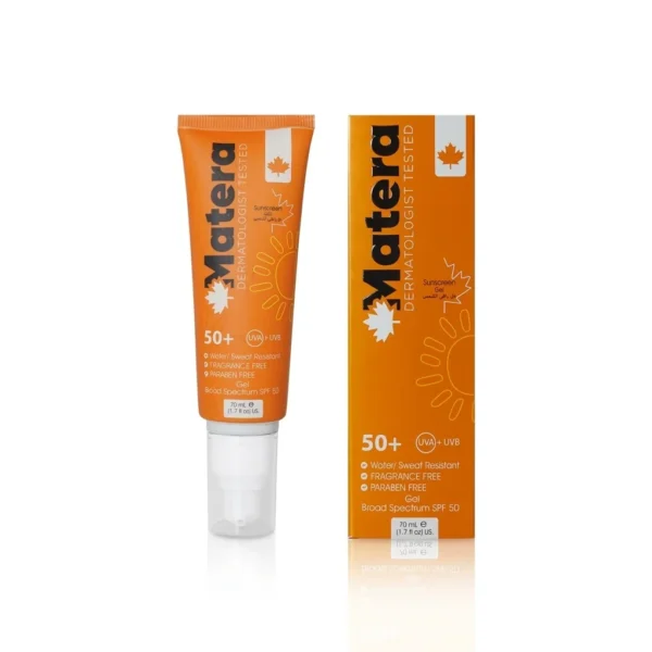 ماتيرا جل واقي شمس SPF 50+ للبشرة الدهنية والمعرضة لحب الشباب 70 مل
